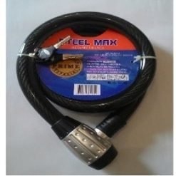 Trava Anti Furto  Articulada- Cabo de Aço 1,20M 22MM