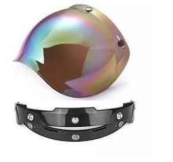 Viseira Kraft Bolha pequena camaleão/dourado botão