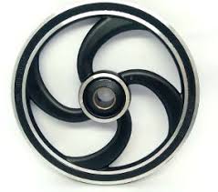 Polia Ventilada Bikelete Fixa Aluminio Dianteira Birigui